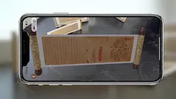 北京故宫《步辇图》冰箱贴AR互动体验-地标马克